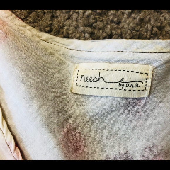 Anthropologie Neesh Cotton Flared Dress sz M Boho - Picture 10 of 12